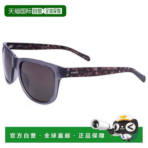 自营Fossil男士55mm太阳镜FOS3160-S-FRE-55-哑光灰色 美国奥莱直