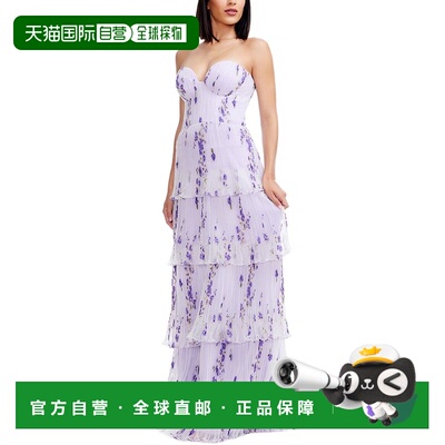 自营Dress The Population Layana Fit & Flare Dress - purple