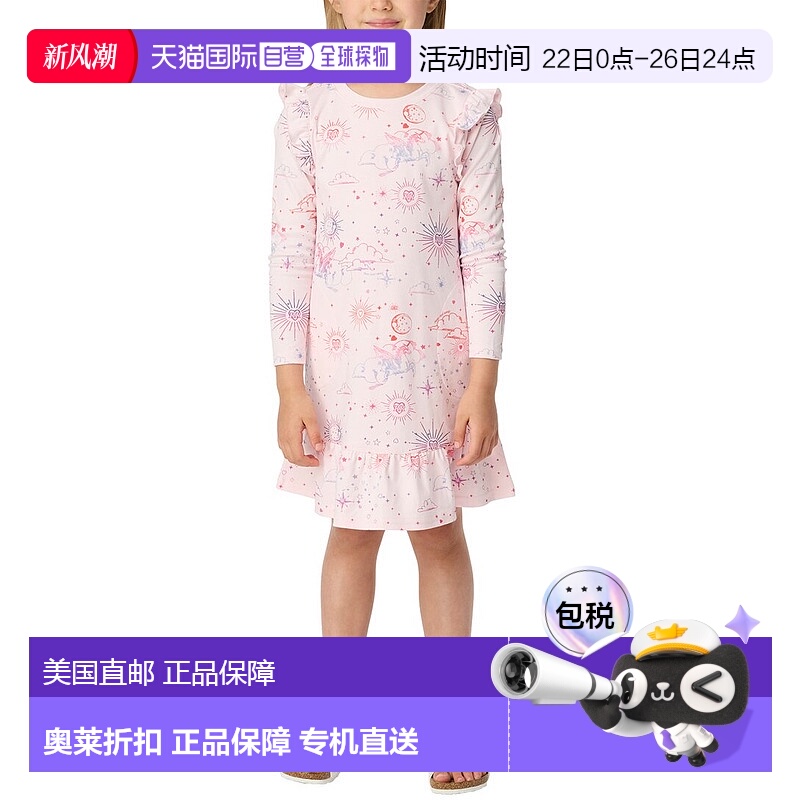 自营 Roller Rabbit 彩虹童话伊莎连衣裙 - 粉色 美国奥莱直发