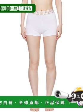 1h可退 香港直邮潮奢 versace 范思哲 女士 白色 Greca Border 平