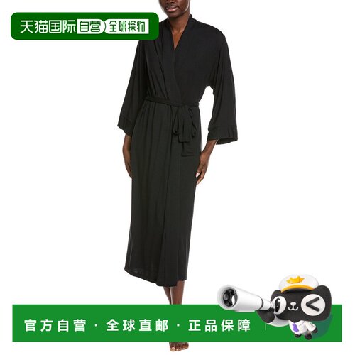 自营Natori Robe - black 美国奥莱直发睡袍