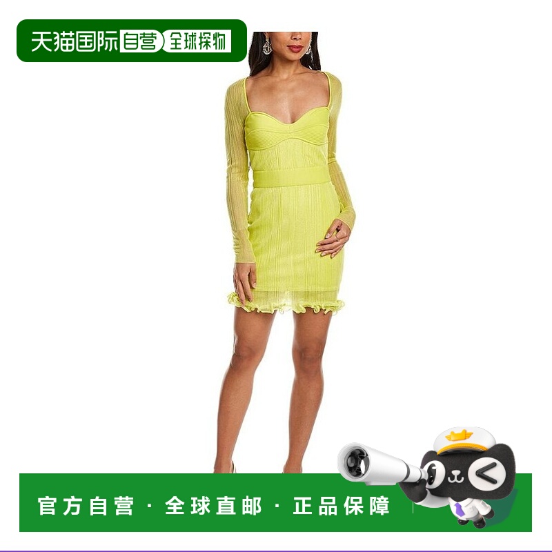 1h可退 【美国直邮】Herve Leger女士连衣裙 修身时尚优雅自然舒