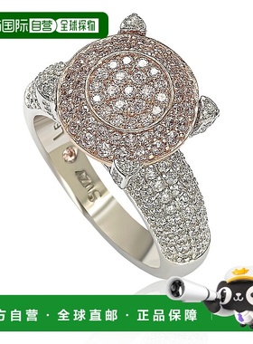 自营Suzy Levian Sterling Silver Pave Yellow Cubic Zirconia R