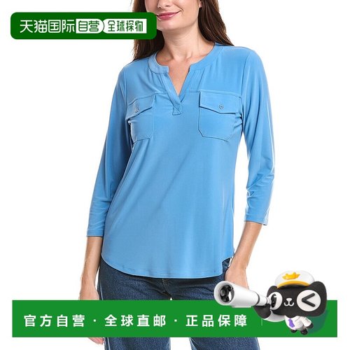 自营 jones new yorkJones纽约纯色上衣-蓝色 美国奥莱直发