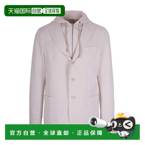 自营eleventySand Hooded Jacket - white 美国奥莱直发外套夹克