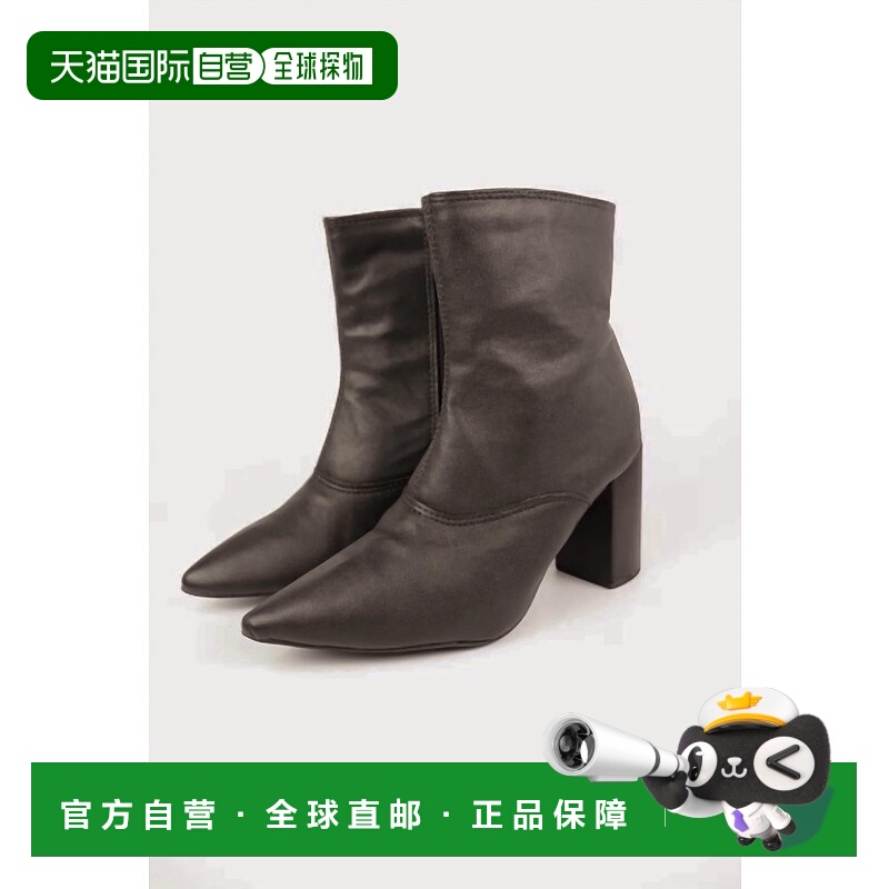 自营evergladesWomen's Luxe Block Heel Ankle Boots In Black -