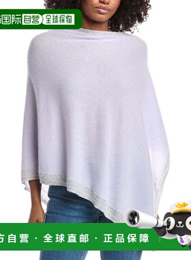 自营forteforteForte Cashmere Contrast Trim Cashmere Poncho -
