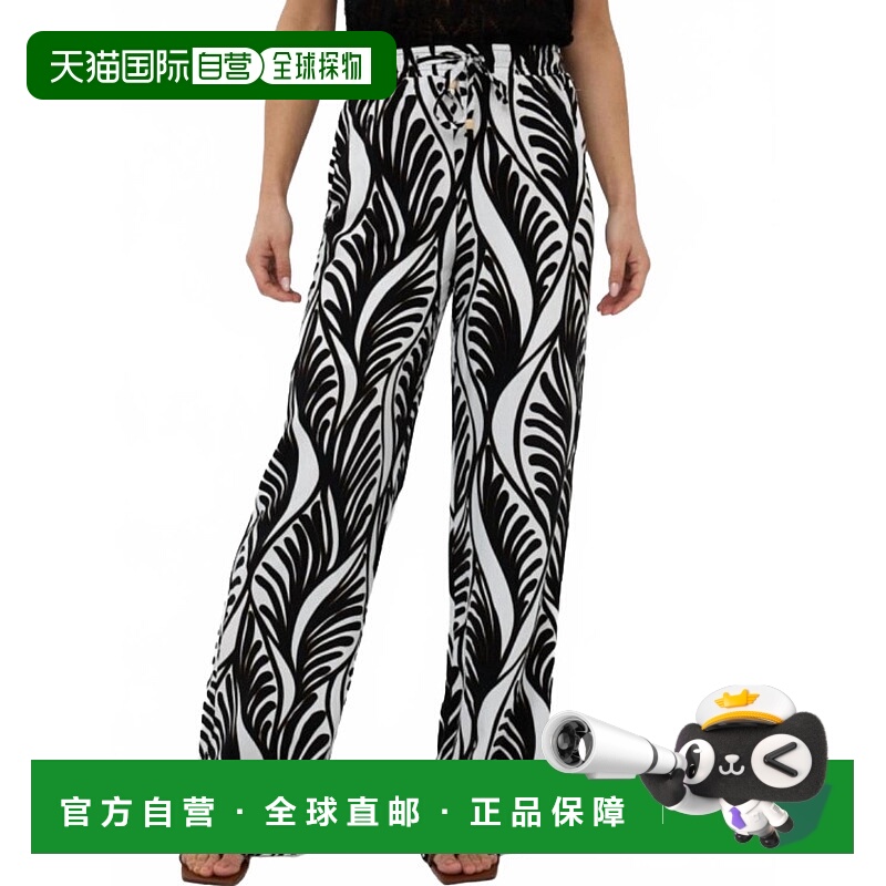 自营esqualoSummer Vibes Wide Leg Trouser In Black - black 美