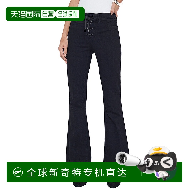 自营 L'AGENCE Charis高腰系带长裤-黑色 【美国奥莱】直发