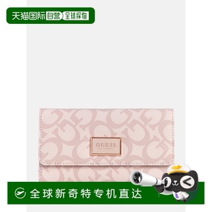 直发 自营guessAbree 徽标薄手拿包钱包 腮红 美国奥莱