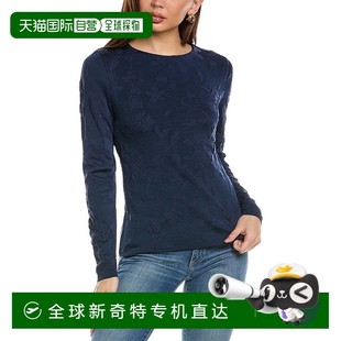 yorkLafayette 自营 new lafayette 148纽约羊毛花朵图案圆领 148