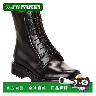 自营 Church's Alexandra 皮革战斗靴 - 黑色 美国奥莱直发