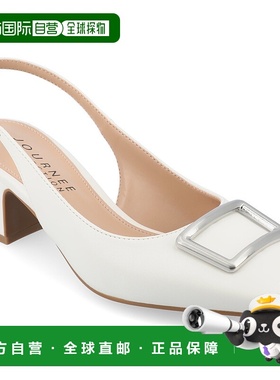自营 journee collectionJournee女式Everlee Pumps-白色 美国奥