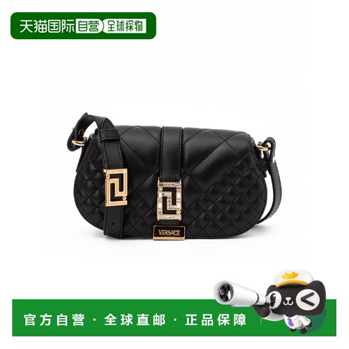 自营Versace Leather Quilted Shoulder Strap Women's Bag - bla