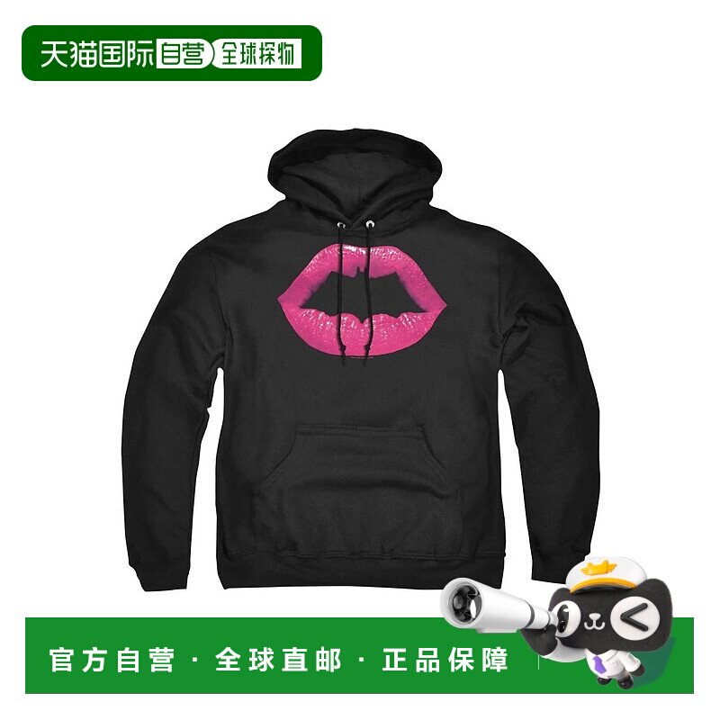自营 gildan蝙蝠侠蝙蝠吻成人套头连帽衫/连帽运动衫 - 黑色 美国