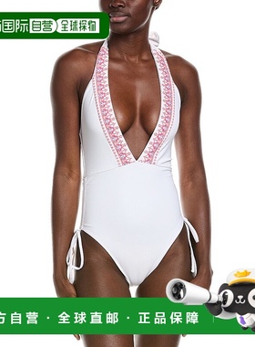 自营 Ramy Brook Simone 连体泳衣 - 白色 美国奥莱直发