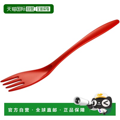 自营 Gourmac 12 英寸三聚氰胺烹饪和上菜叉 - 红色 美国奥莱直发