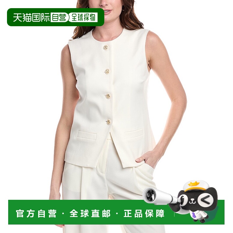 自营Nanette Nanette Lepore西-白色背心 美国直发奥莱