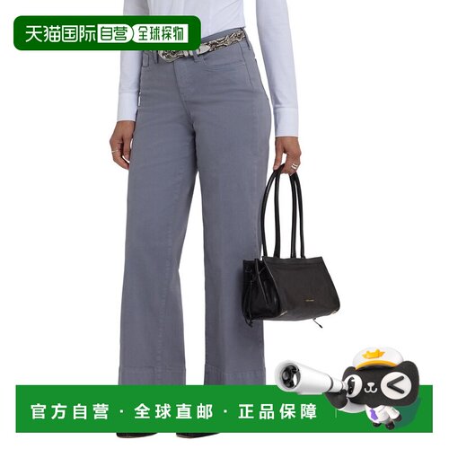 自营NYDJ Teresa Shadow Blue Wide Leg Jean - blue 美国奥莱直
