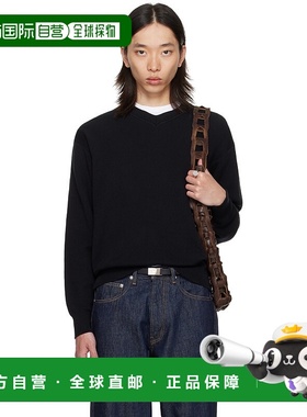 1h可退 香港直邮潮奢 vowels 男士 黑色 V 领针织衫 KW05299