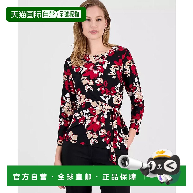 1h可退 【美国直邮】kasper 女士 上装T恤上衣