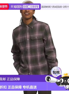 自营 The North Face Arroyo NF0A4QPJOZ5男式浅灰色法兰绒纽扣衬