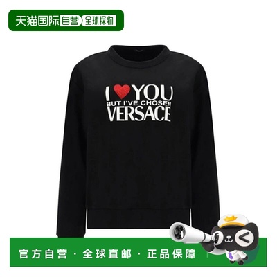 自营Versace Cotton Women's Sweatshirt - black 美国奥莱直发