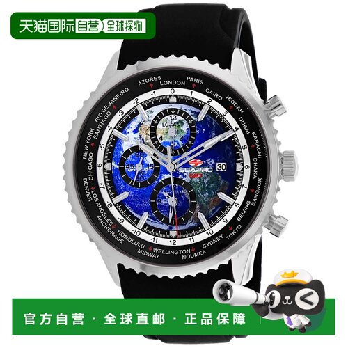 自营Seapro Men's Blue dial Watch - blue 美国奥莱直发