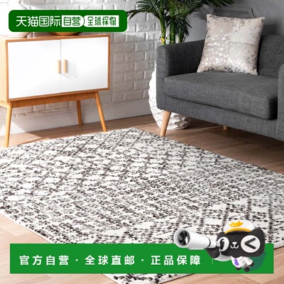 自营nuLOOM Contemporary Trellis Milly 小地毯 - 灰色 美国奥莱