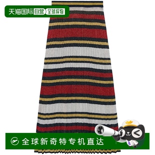 古馳 女士 香港直郵潮奢 粘膠金屬絲條紋半身裙 742 Gucci 1h可退