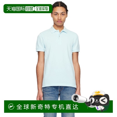1h可退 香港直邮潮奢 Tom Ford 汤姆 福特 男士 蓝色 Tennis Polo