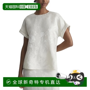 lafayette new 自营 148 yorkLafayette 148纽约翻边亚麻混纺衬衫