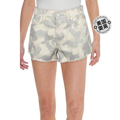 hudsonLori Womens Denim High Rise Cutoff Shorts - peyote cam