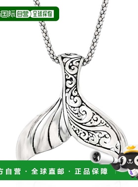 自营Ross-Simons Sterling Silver Bali-Style Whale Tail Pendan