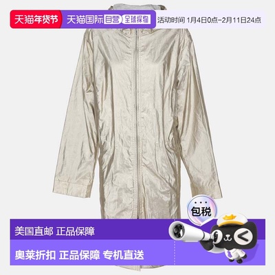 自营Voyage By Marina Rinaldi Metallic Satin Parka Voyage Hoo