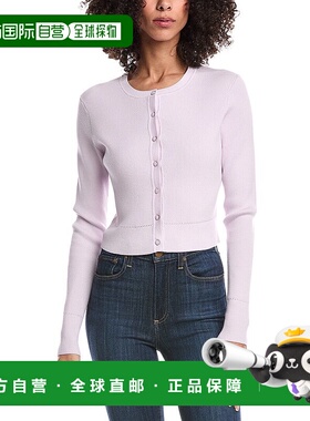 自营Toccin Zoe Classic Cropped Cardigan - purple 美国奥莱直