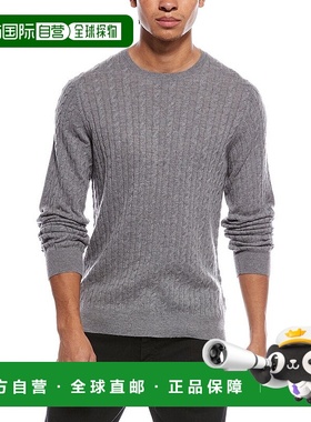 自营Brodie Cashmere Twist Cable Wool & Cashmere-Blend Crewne