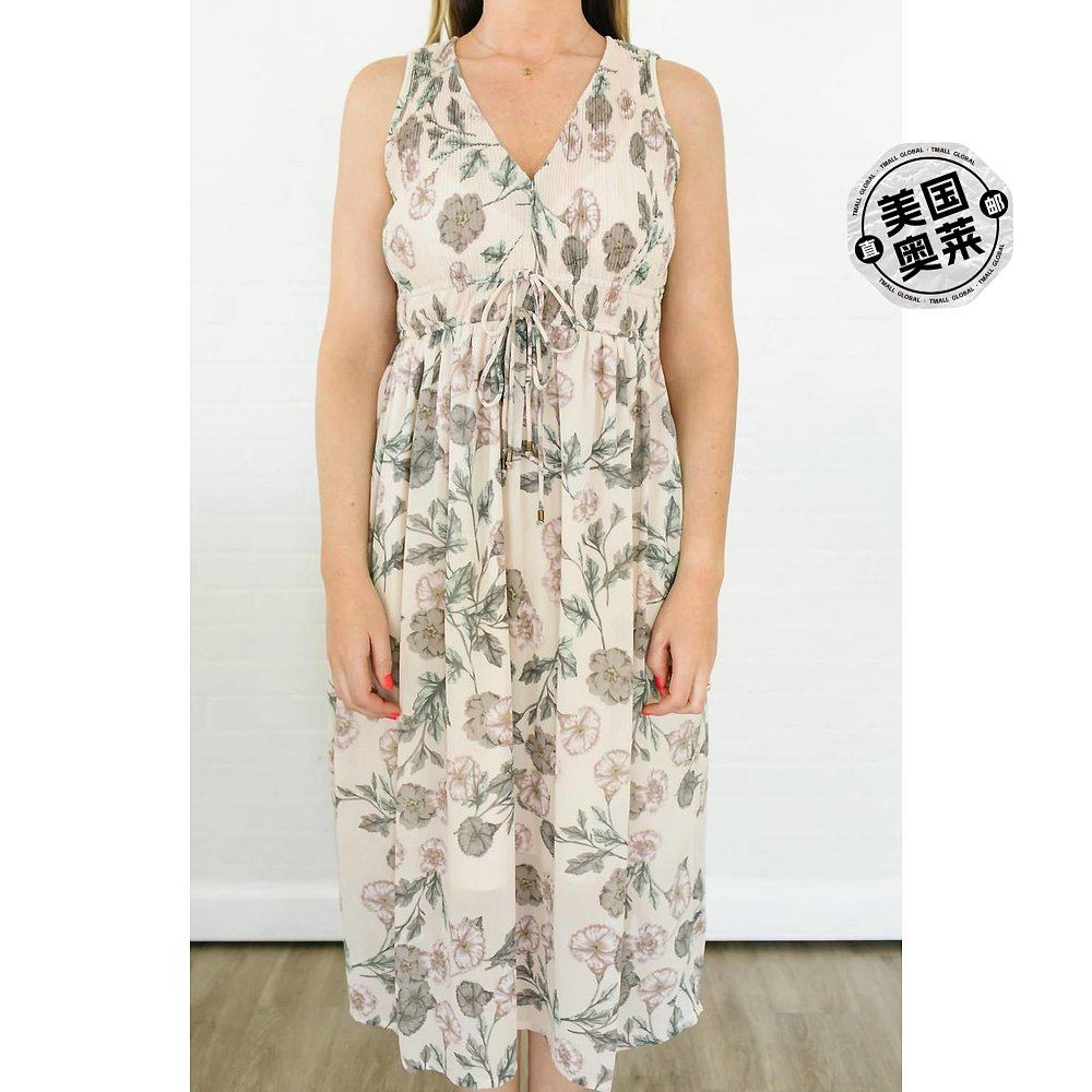 black tape复古腮红花卉复古花卉长裙 复古腮红花卉 【美国奥莱】