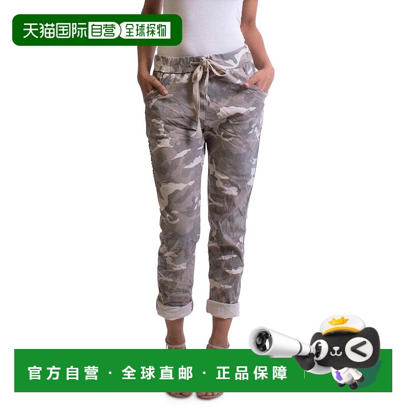 自营gigi modaCaterina Camo Pants In Sand - sand 美国奥莱直发