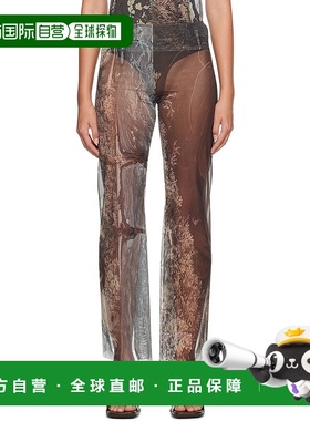 1h可退 香港直邮潮奢 ELLISS 女士 棕色 Rock Pool 长裤 ROCKPOOL