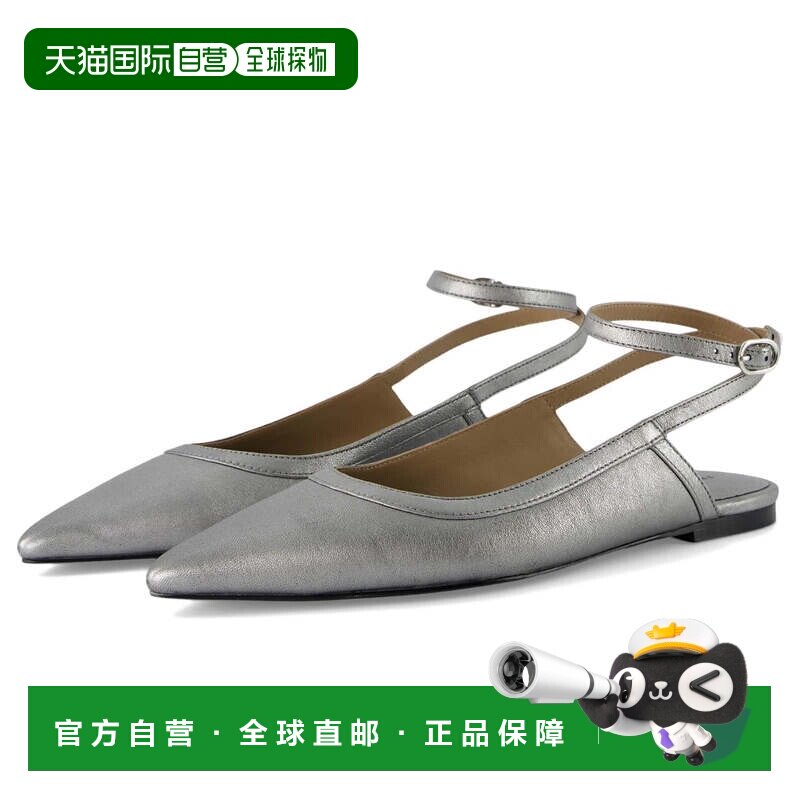 自营free peopleFree peomjules Flat女士青铜色尖头脚踝绑带ZOGG