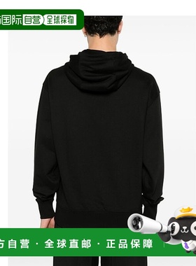 自营Hugo Boss 男式 Sullivan 16 黑色徽标连帽衫 - 黑色 美国奥