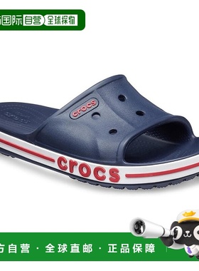 自营 Crocs Bayaband男女通用滑梯-海军蓝/胡椒色-M6W8-蓝色 美国
