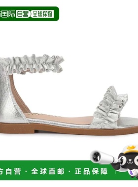 自营yosi samra银色Ava凉鞋小姐-儿童-银色 美国奥莱直发