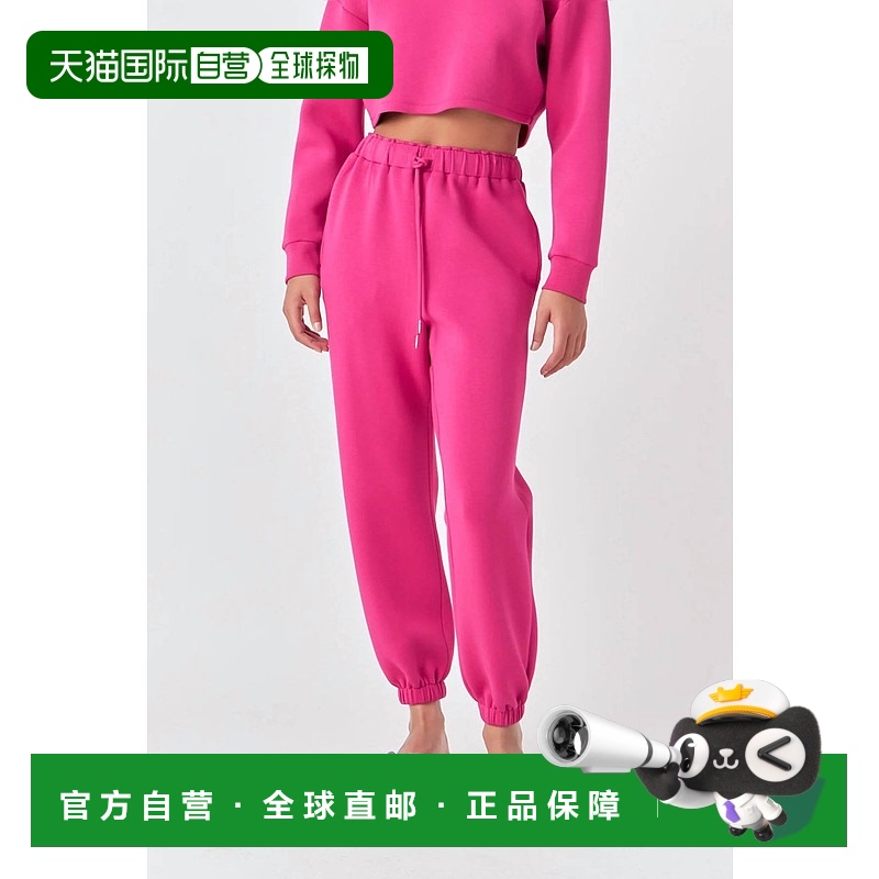 自营 grey lab休闲裤水肺慢跑者在Fuchsia-紫红色 美国奥莱直发