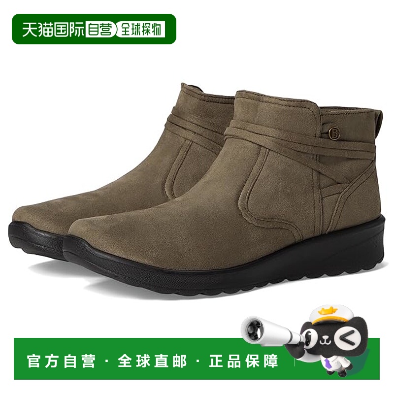 1h可退 香港直邮潮奢 bzees 女士 Guest 短靴 green绿色 舒适时尚