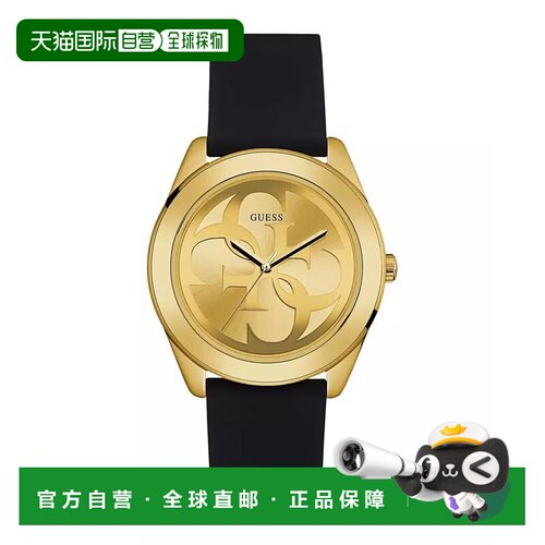【美国直邮】GUESS 女士黑色硅胶模拟手表 40mm 【付后1h可退】