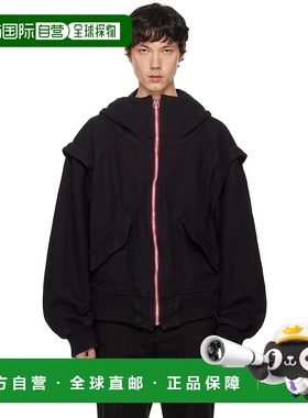 1h可退 香港直邮潮奢 KOZABURO 男士 黑色 Bon-Var 飞行员夹克 07