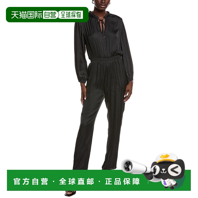 自营Maje Tie Neck Jumpsuit - black 美国奥莱直发