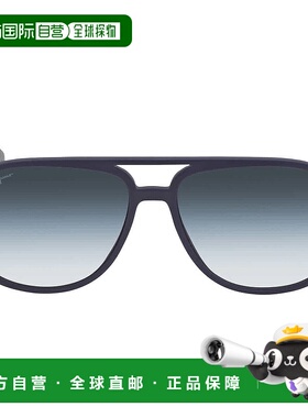 自营Salvatore Ferragamo Blue Gradient Navigator Men's Sungla